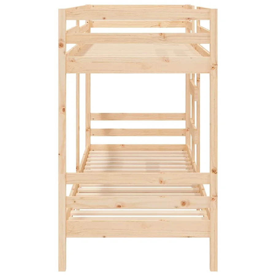 Lit superposé sans matelas 80x200 cm bois de pin massif - 6