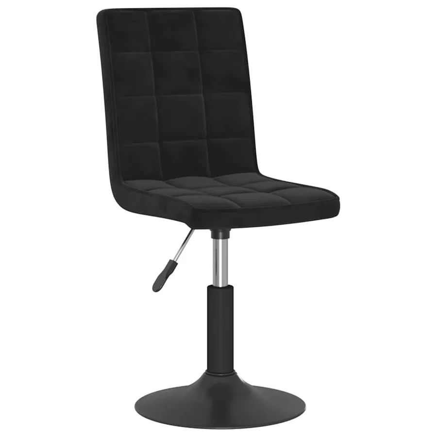 Chaises pivotantes à manger lot de 2 noir velours - 3