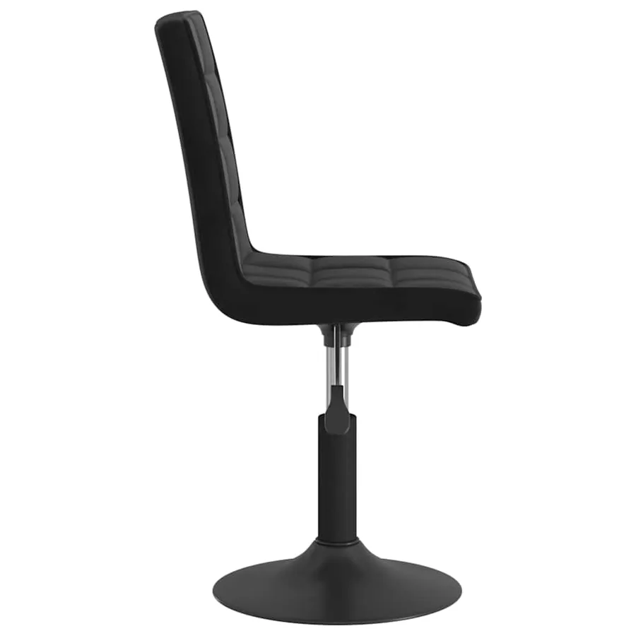 Chaises pivotantes à manger lot de 2 noir velours - 5