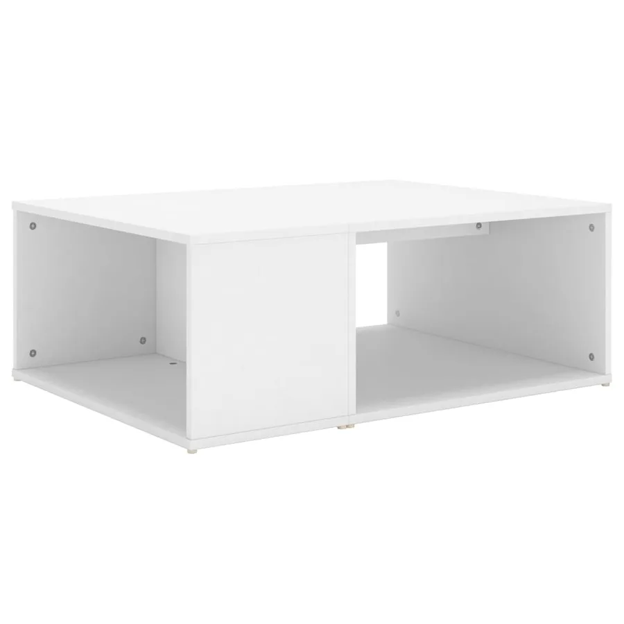 Table basse blanc 90x67x33 cm bois d'ingénierie - 2