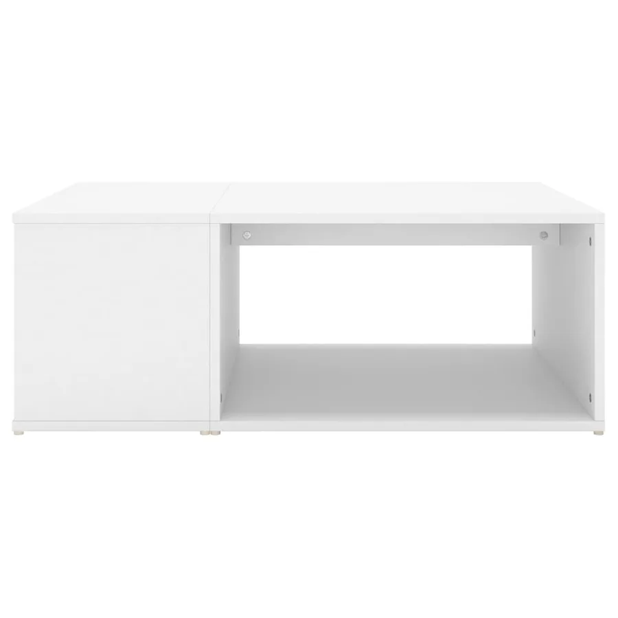 Table basse blanc 90x67x33 cm bois d'ingénierie - 3