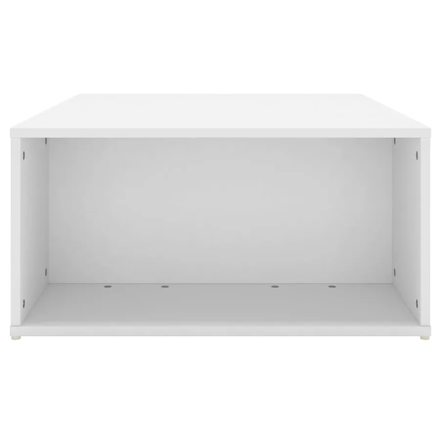 Table basse blanc 90x67x33 cm bois d'ingénierie - 4