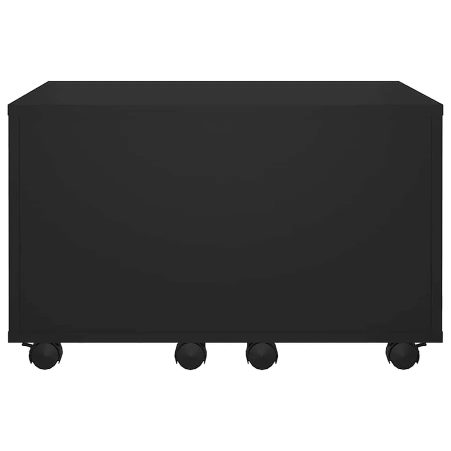 Table basse noir 60x60x38 cm bois d'ingénierie - 5