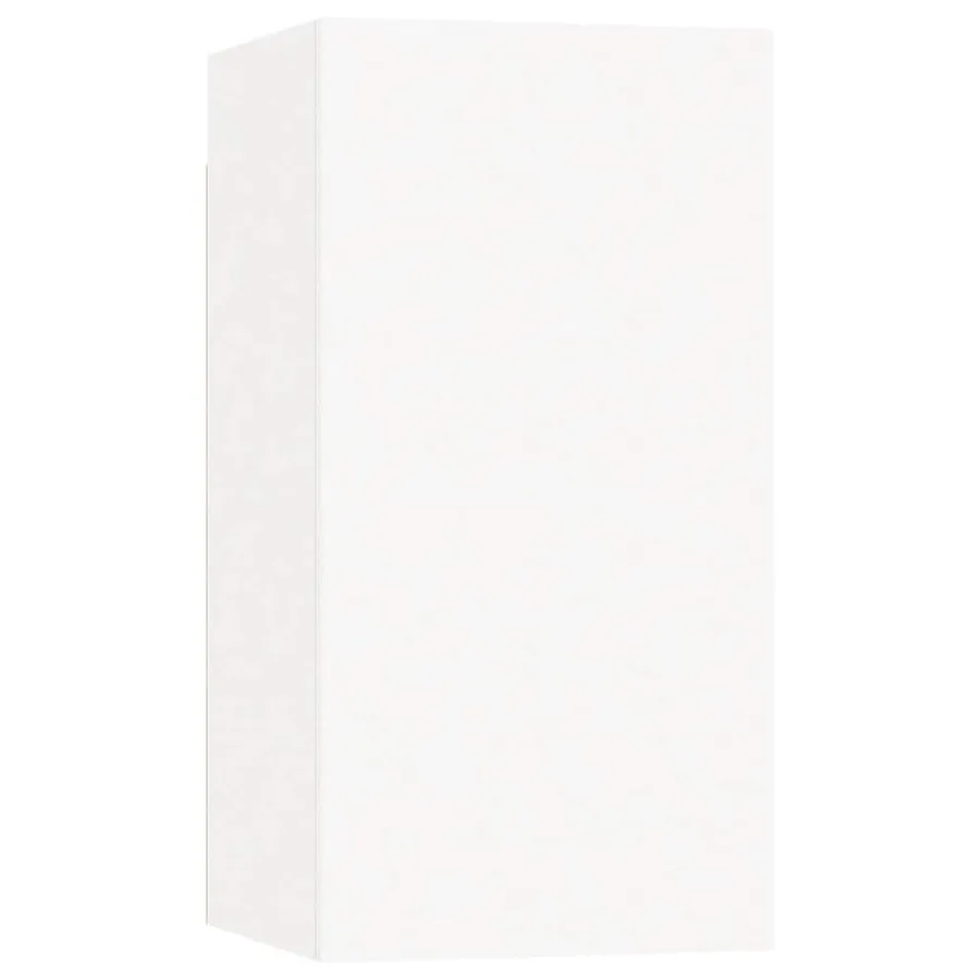 Ensemble de meubles TV 4 pcs Blanc Bois d'ingénierie - 4