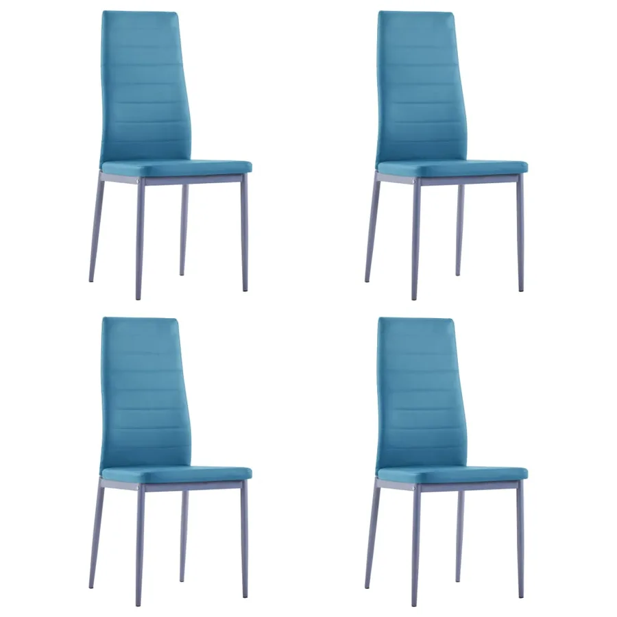 Ensemble de salle à manger 5 pcs Bleu - 6