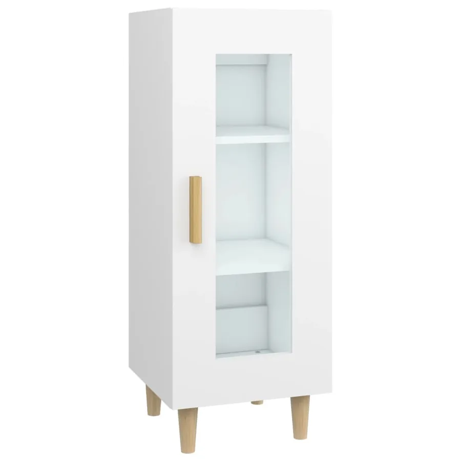 Buffet blanc 34,5x34x90 cm bois d'ingénierie - 2