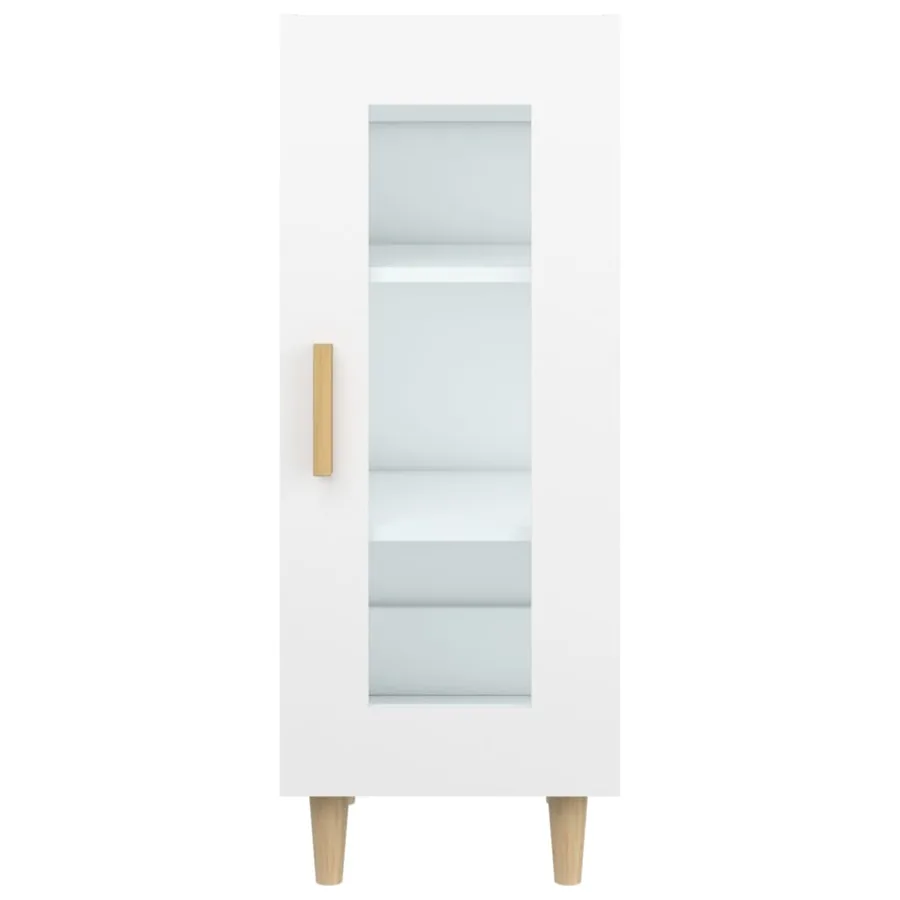 Buffet blanc 34,5x34x90 cm bois d'ingénierie - 6