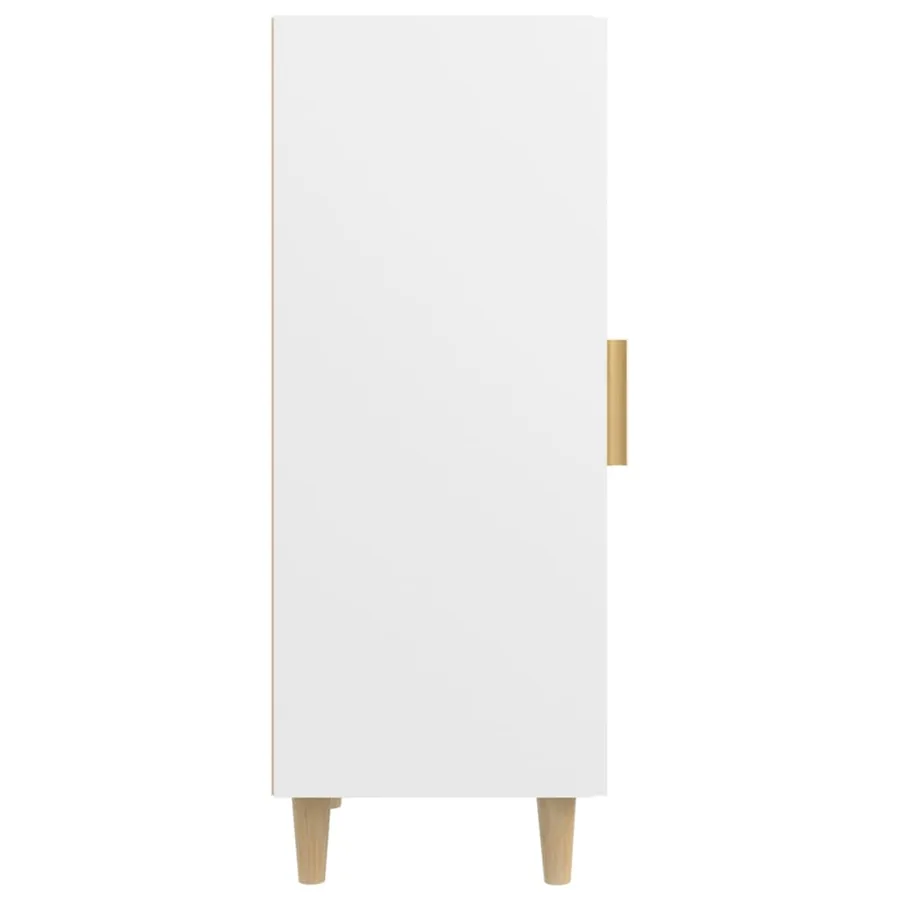 Buffet blanc 34,5x34x90 cm bois d'ingénierie - 7