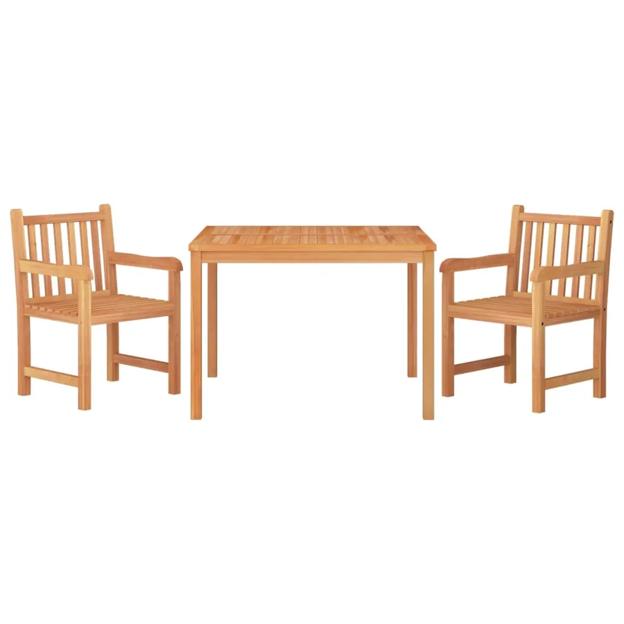Ensemble à manger de jardin 3 pcs Bois de teck massif - 3