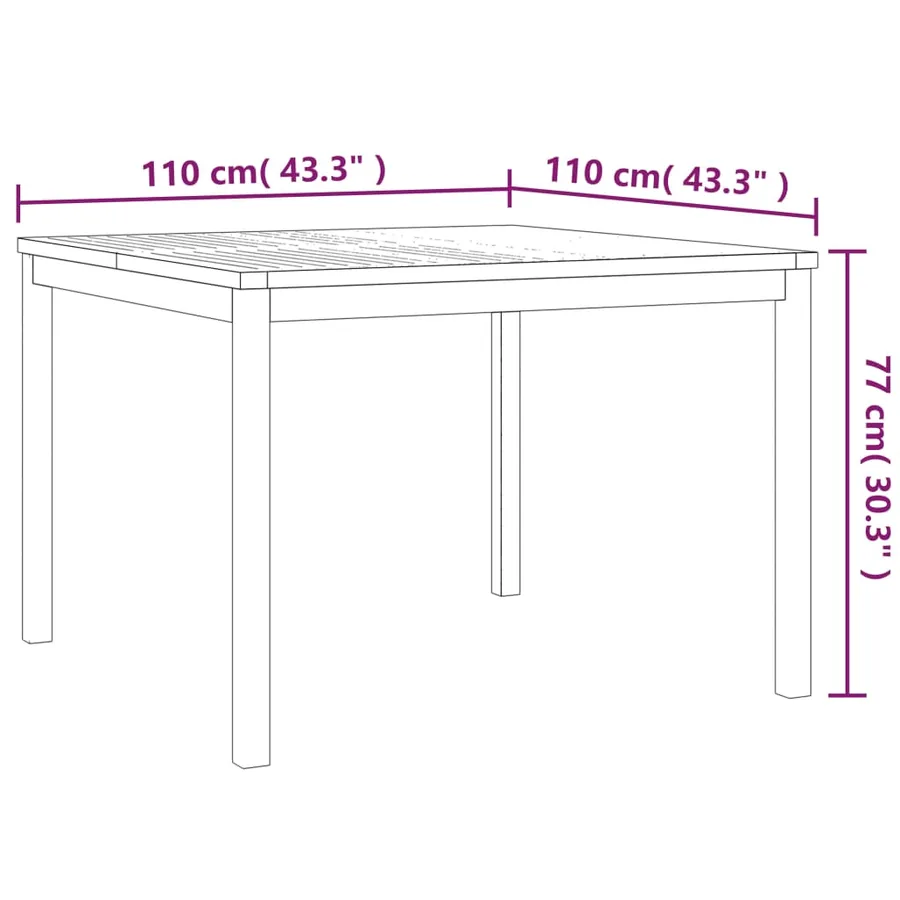 Ensemble à manger de jardin 3 pcs Bois de teck massif - 9