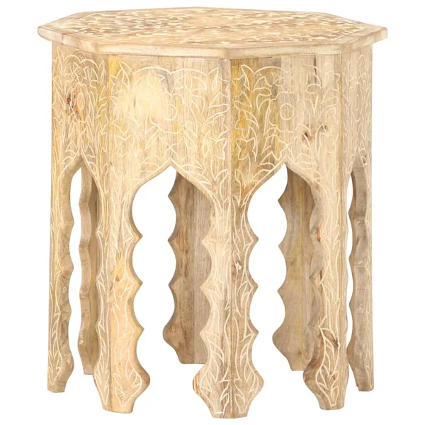 Table d'appoint Ø48 cm Bois de manguier massif
