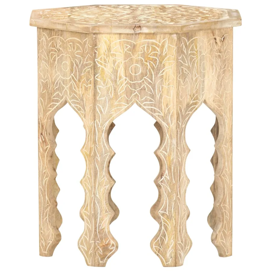 Table d'appoint Ø48 cm Bois de manguier massif - 2