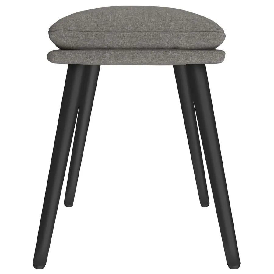 Repose-pied Gris clair 45x29,5x35 cm Tissu - 4