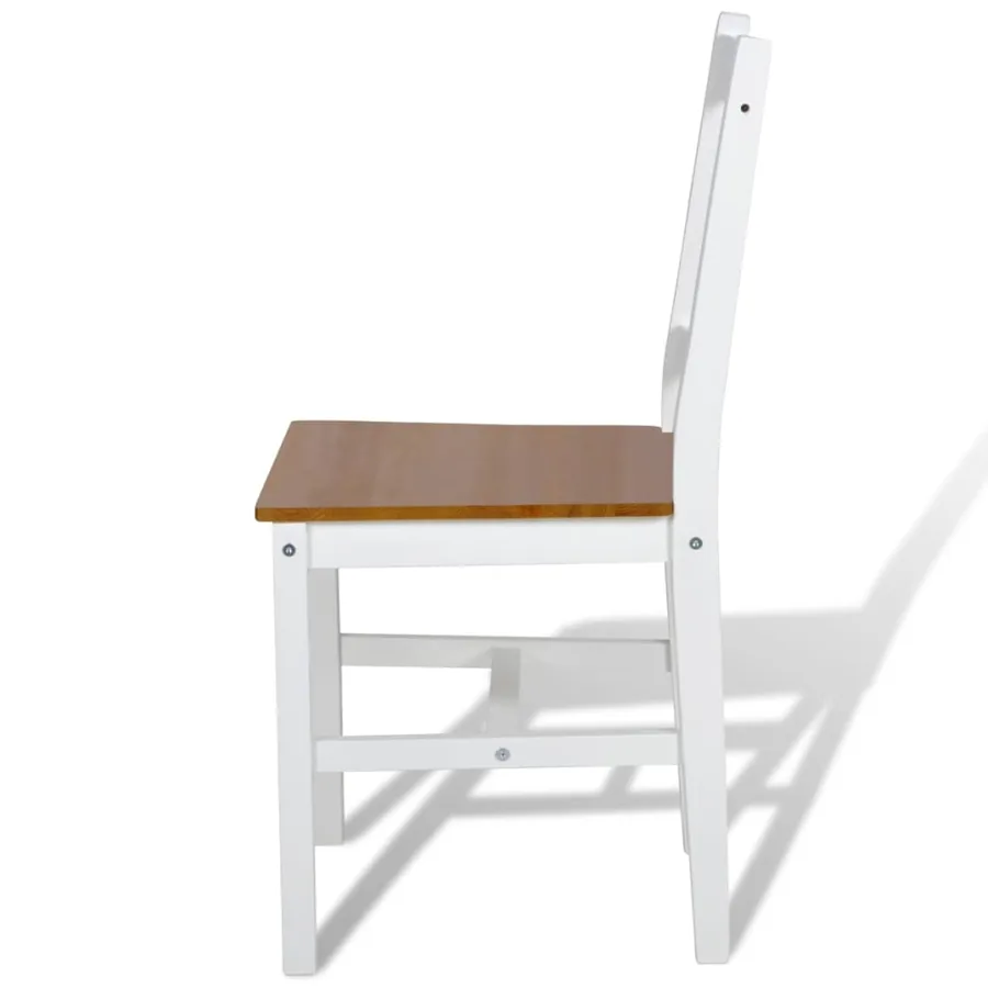 Chaises à manger lot de 6 blanc pinède - 4