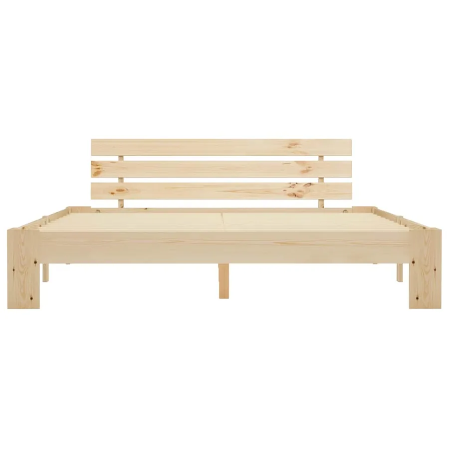 Cadre de lit sans matelas 160x200 cm bois massif de pin - 3