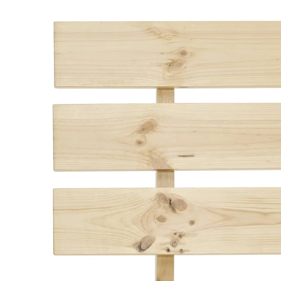 Cadre de lit sans matelas 160x200 cm bois massif de pin - 6
