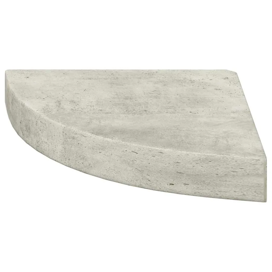 Étagères d'angle murales 4 pcs Gris béton 25x25x3,8 cm MDF - 6