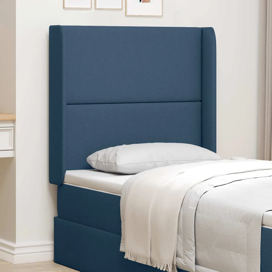 Oreille de tête de lit Bleu 80 x 16 x 4 cm tissu
