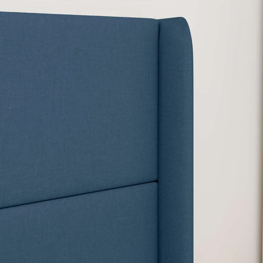 Oreille de tête de lit Bleu 80 x 16 x 4 cm tissu - 4