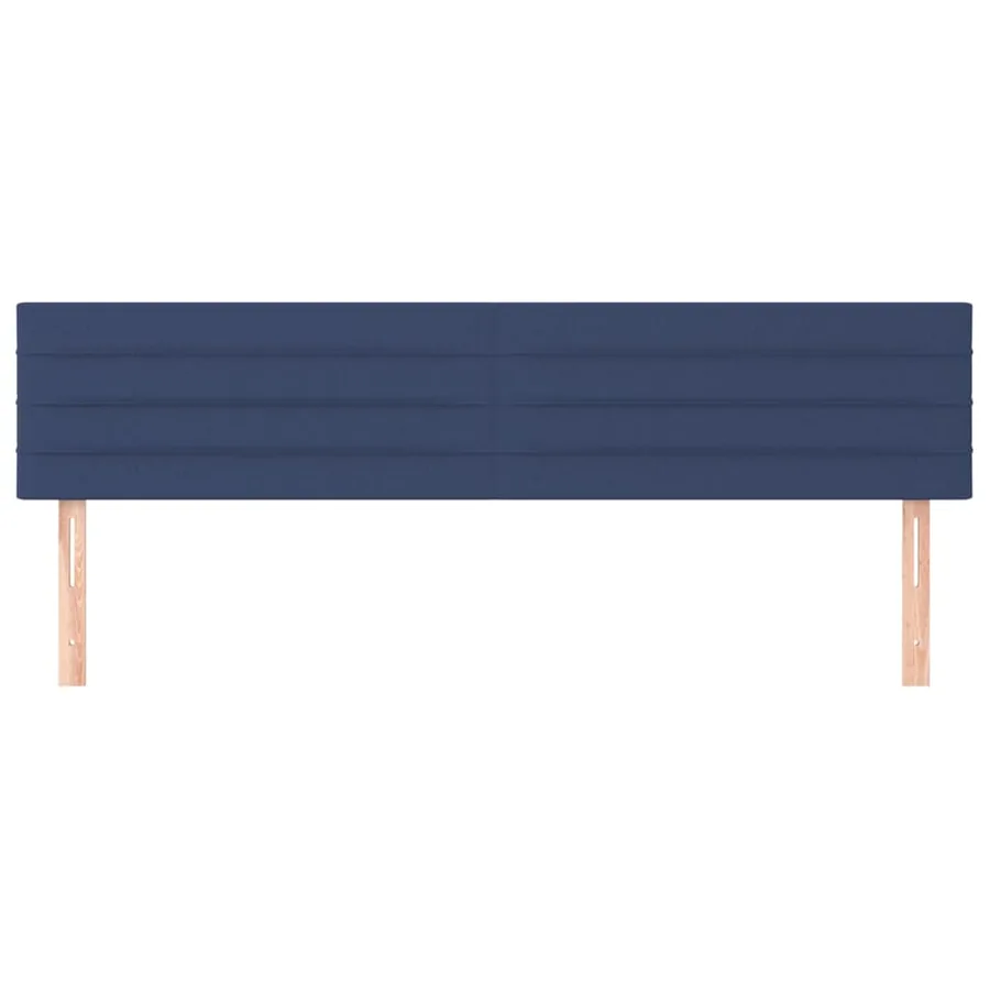 Têtes de lit Bleu 200x5x78/88 cm Tissu - 3