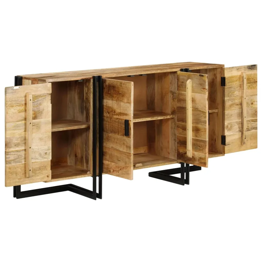 Buffet Bois de manguier massif 150x40x80 cm - 5