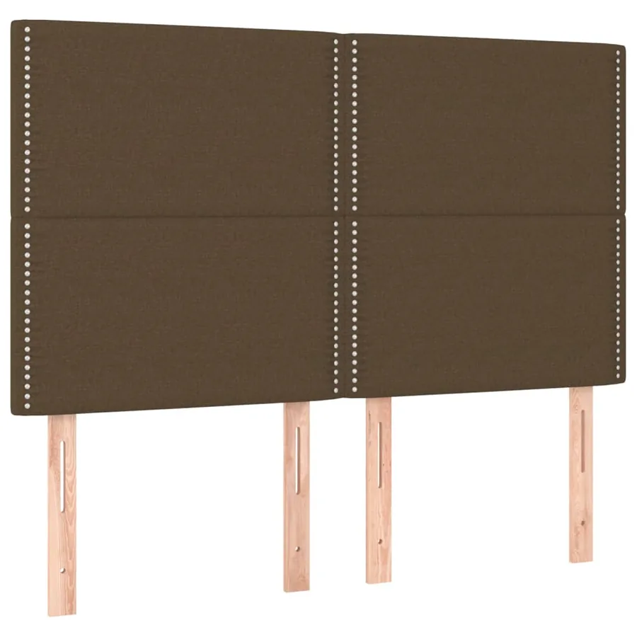 Sommier à lattes de lit avec matelas Marron foncé 140x200 cm - 6