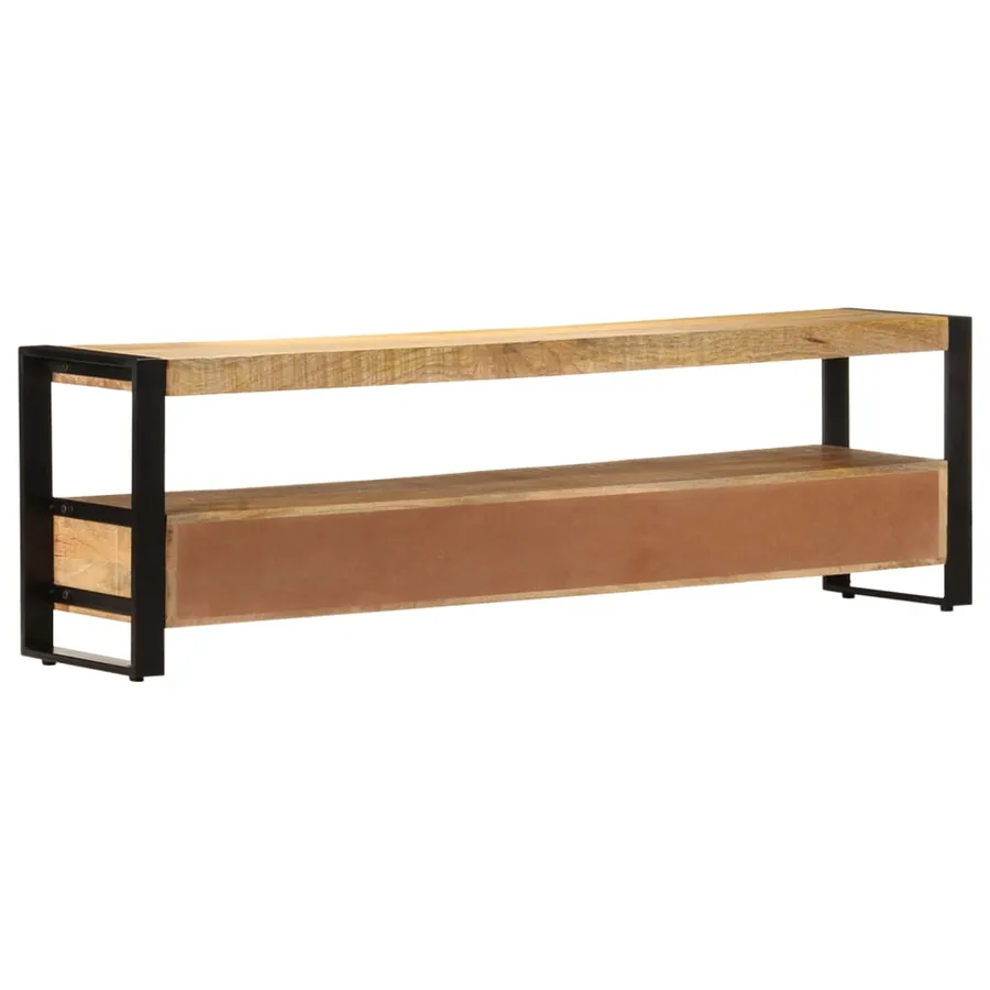 Meuble TV 150x30x45 cm Bois solide de manguier - 4