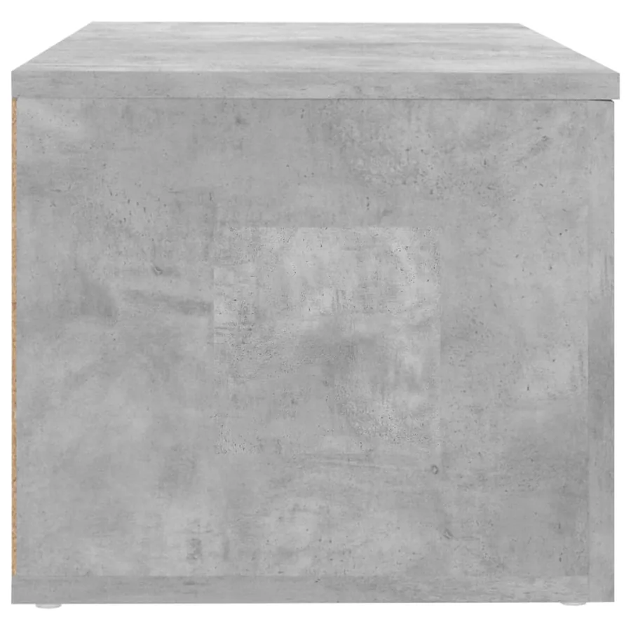 Meuble TV Gris béton 80x34x30 cm Bois d'ingénierie - 6