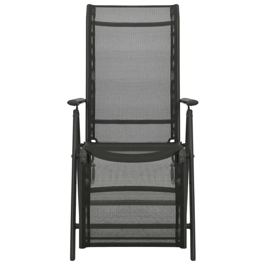 Chaises inclinables de jardin lot de 2 Textilène et aluminium - 3