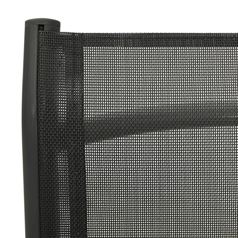 Chaises inclinables de jardin lot de 2 Textilène et aluminium - 8