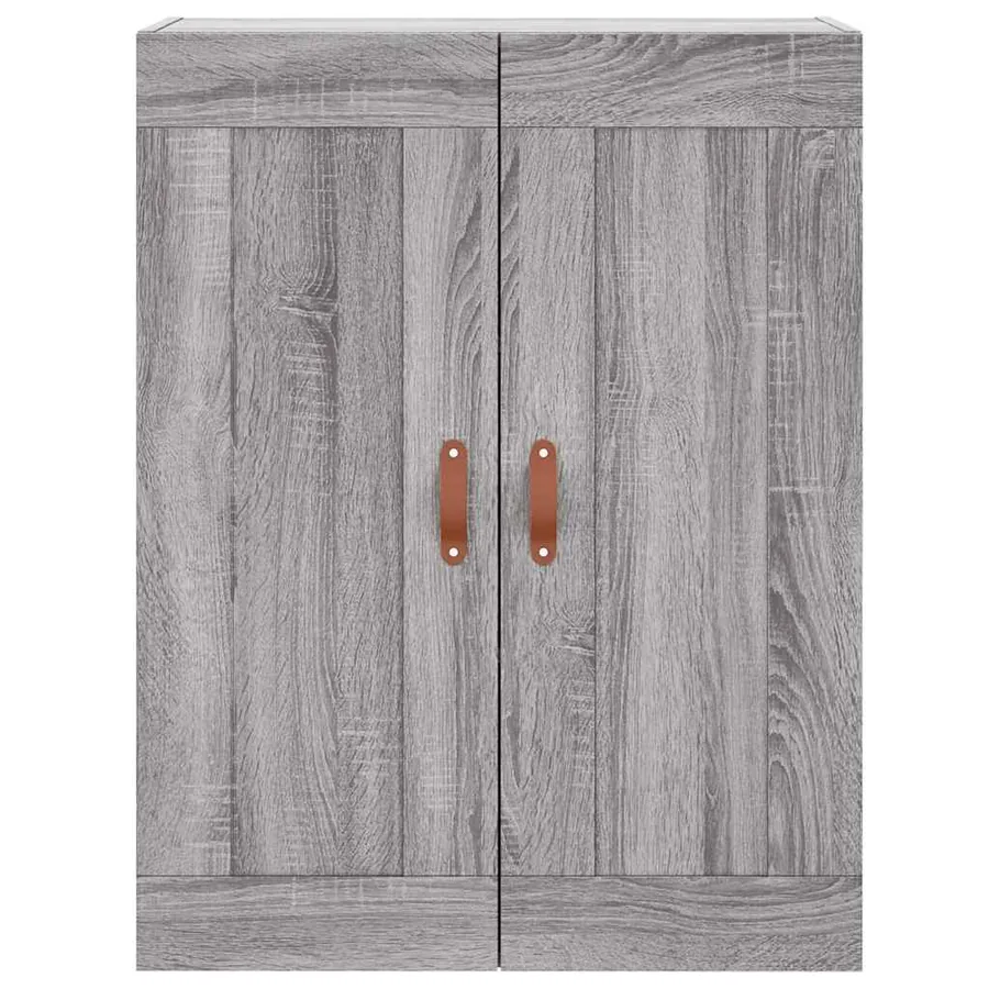 Buffet haut Sonoma gris 69,5x34x180 cm Bois d'ingénierie - 5
