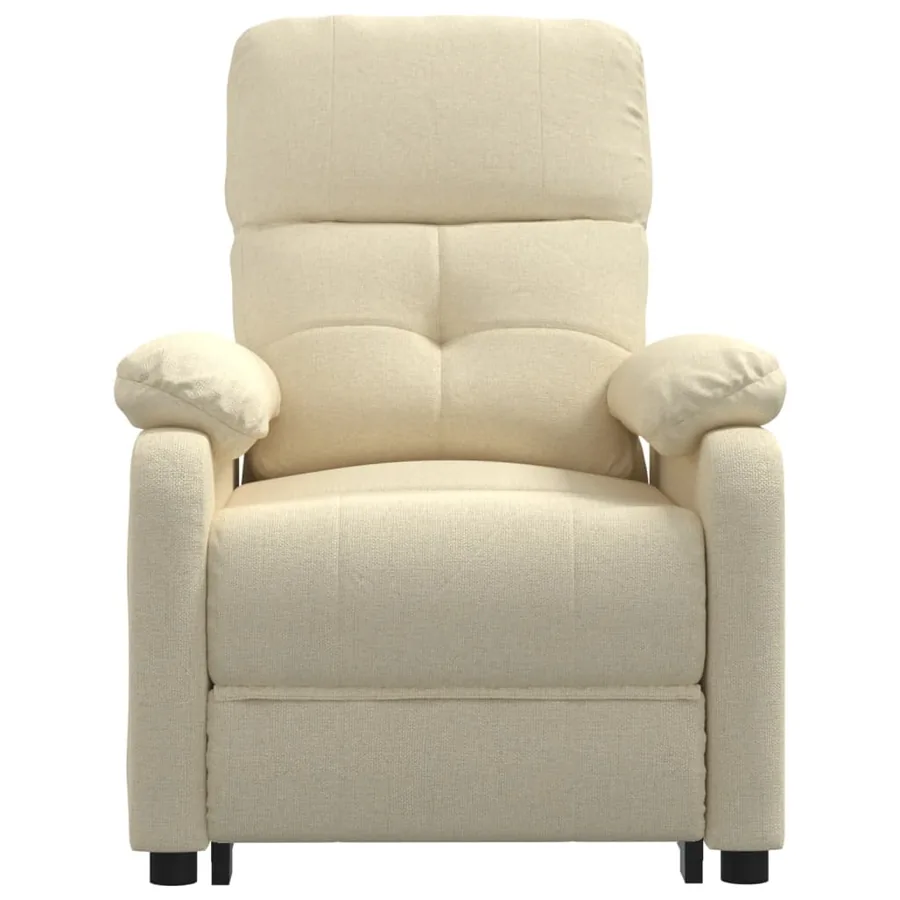 Fauteuil électrique de massage Crème Tissu - 4