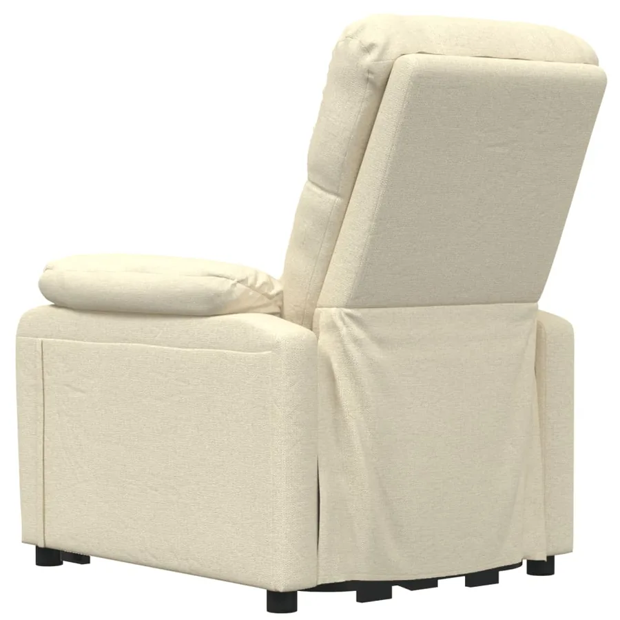Fauteuil électrique de massage Crème Tissu - 6