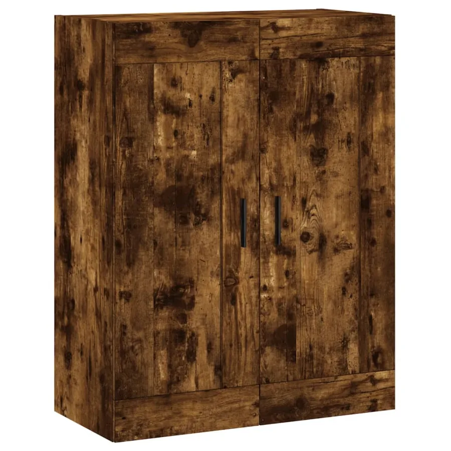 Armoires murales 2 pcs chêne fumé bois d'ingénierie - 5