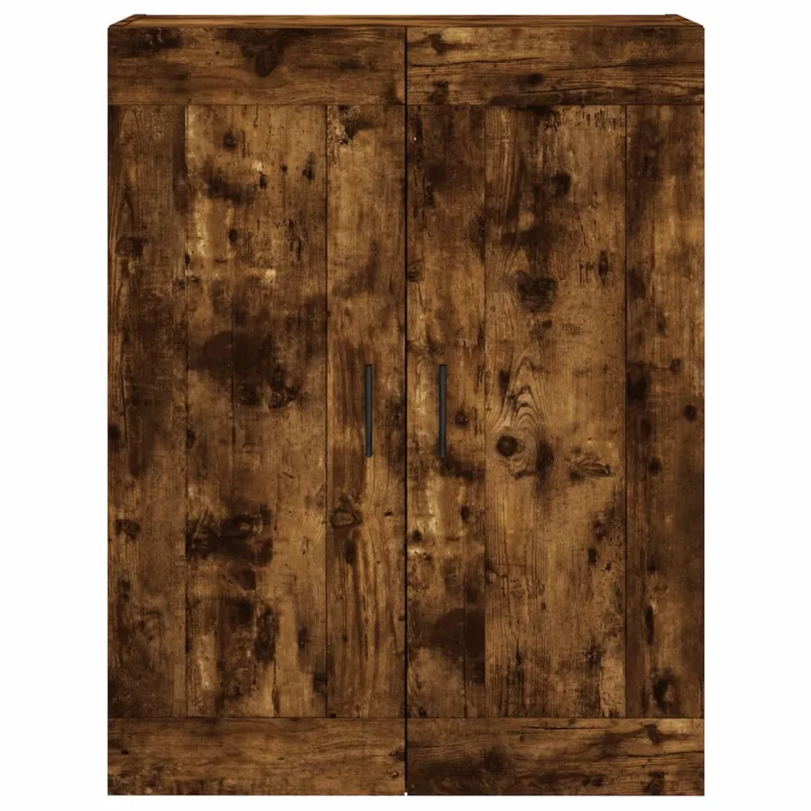 Armoires murales 2 pcs chêne fumé bois d'ingénierie - 6