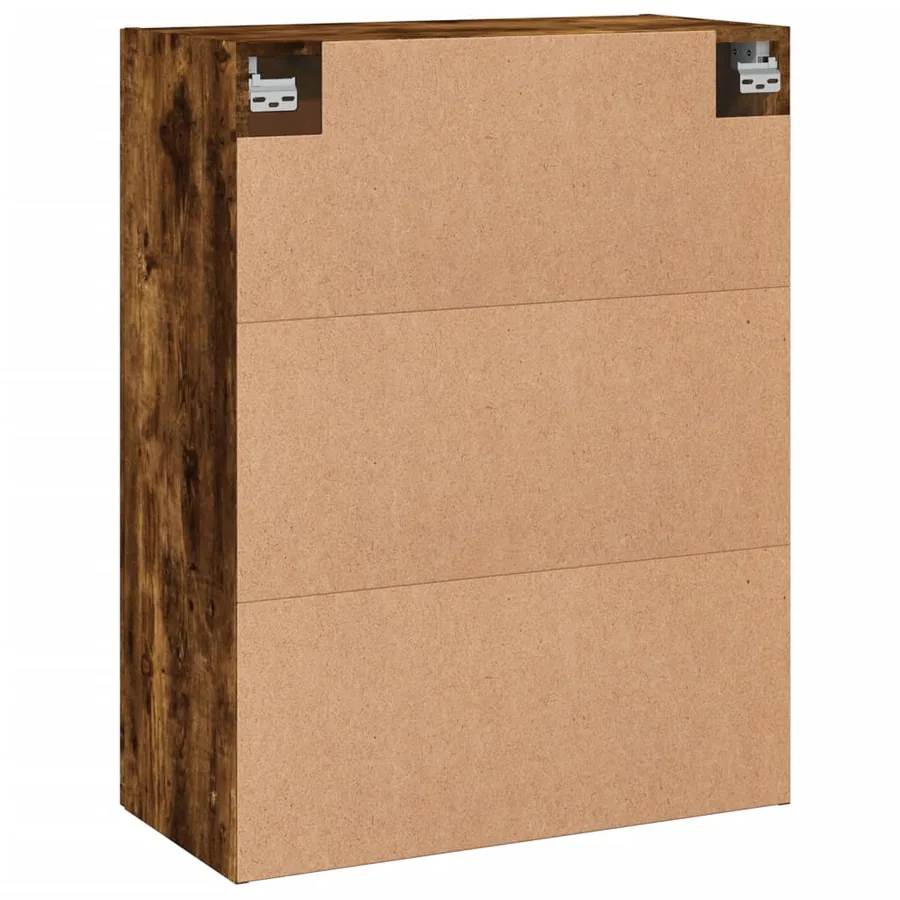 Armoires murales 2 pcs chêne fumé bois d'ingénierie - 8