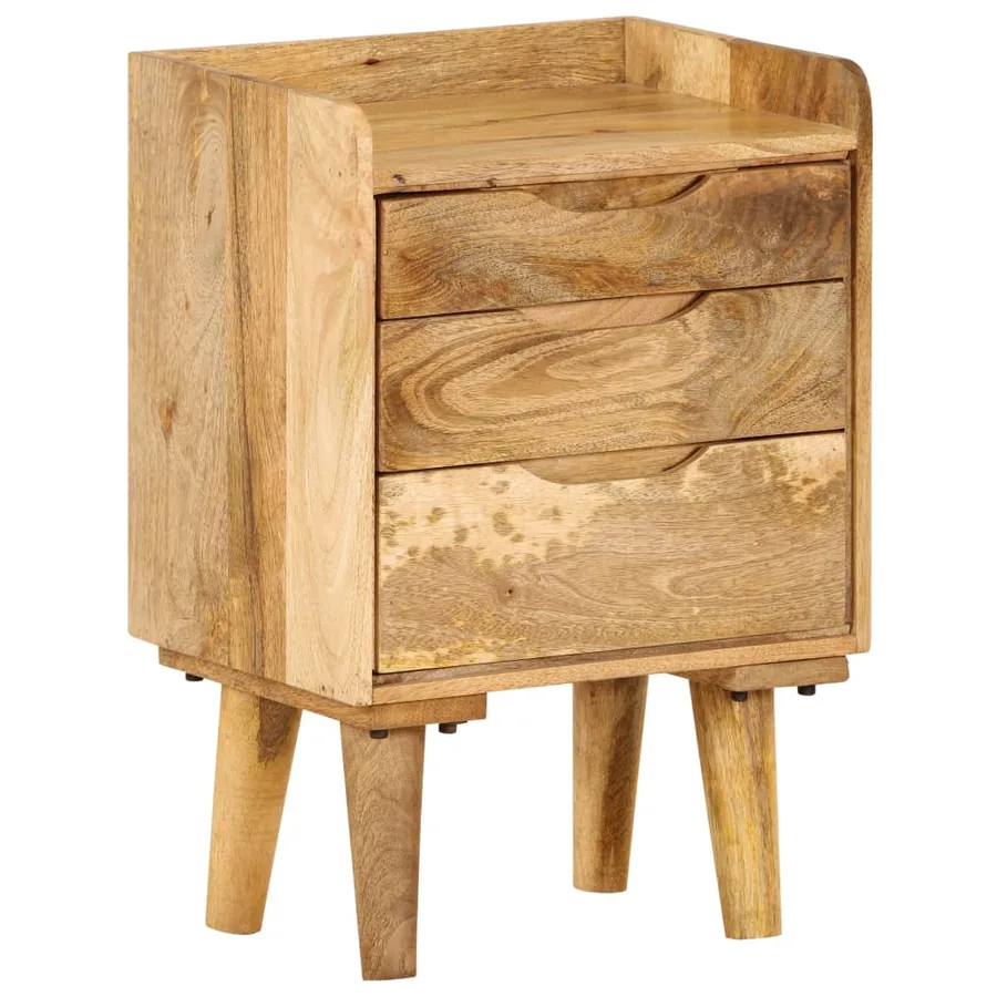 Table de chevet Bois de manguier massif 40 x 30 x 59,5 cm - 14
