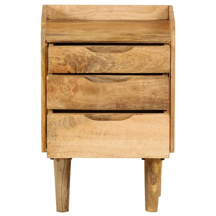 Table de chevet Bois de manguier massif 40 x 30 x 59,5 cm - 3