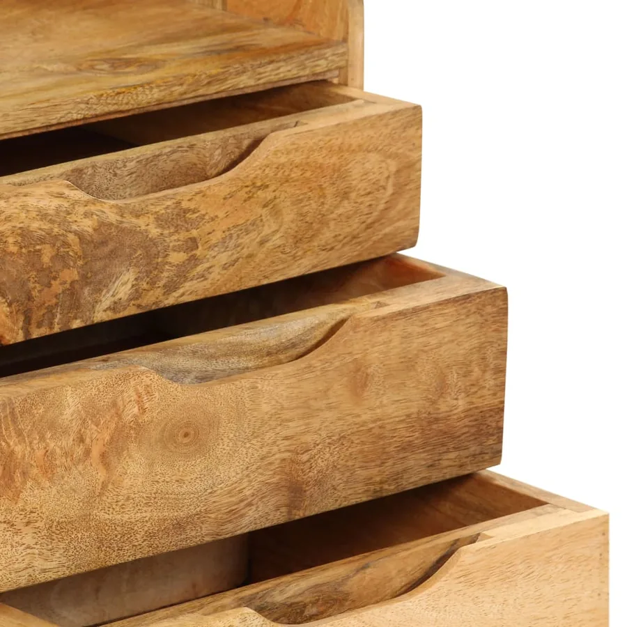 Table de chevet Bois de manguier massif 40 x 30 x 59,5 cm - 9