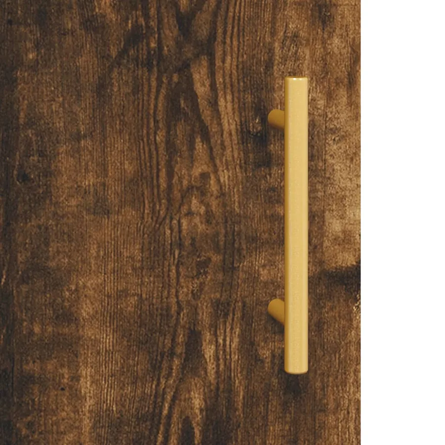 Armoires murales 2 pcs chêne fumé bois d'ingénierie - 10