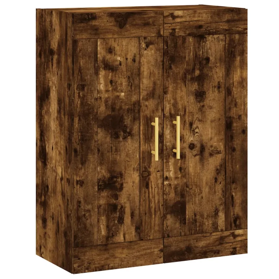 Armoires murales 2 pcs chêne fumé bois d'ingénierie - 5
