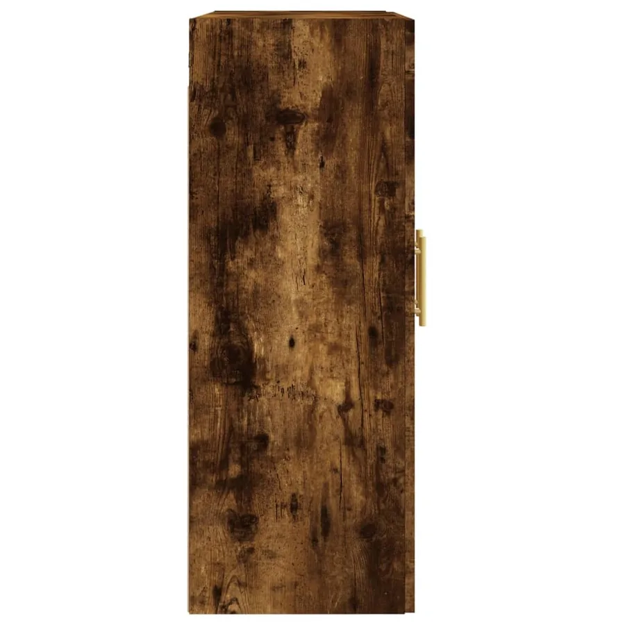 Armoires murales 2 pcs chêne fumé bois d'ingénierie - 7