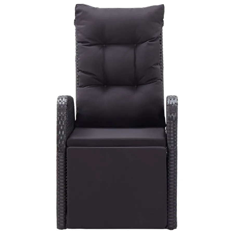 Ensemble à manger de jardin 5 pcs Noir - 16