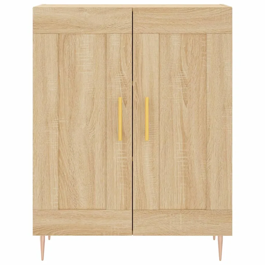 Buffet haut Chêne sonoma 69,5x34x180 cm Bois d'ingénierie - 8