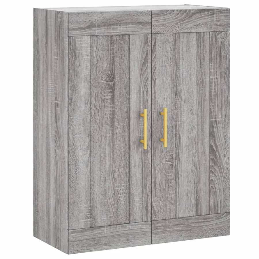 Buffet haut Sonoma gris 69,5x34x180 cm Bois d'ingénierie - 5
