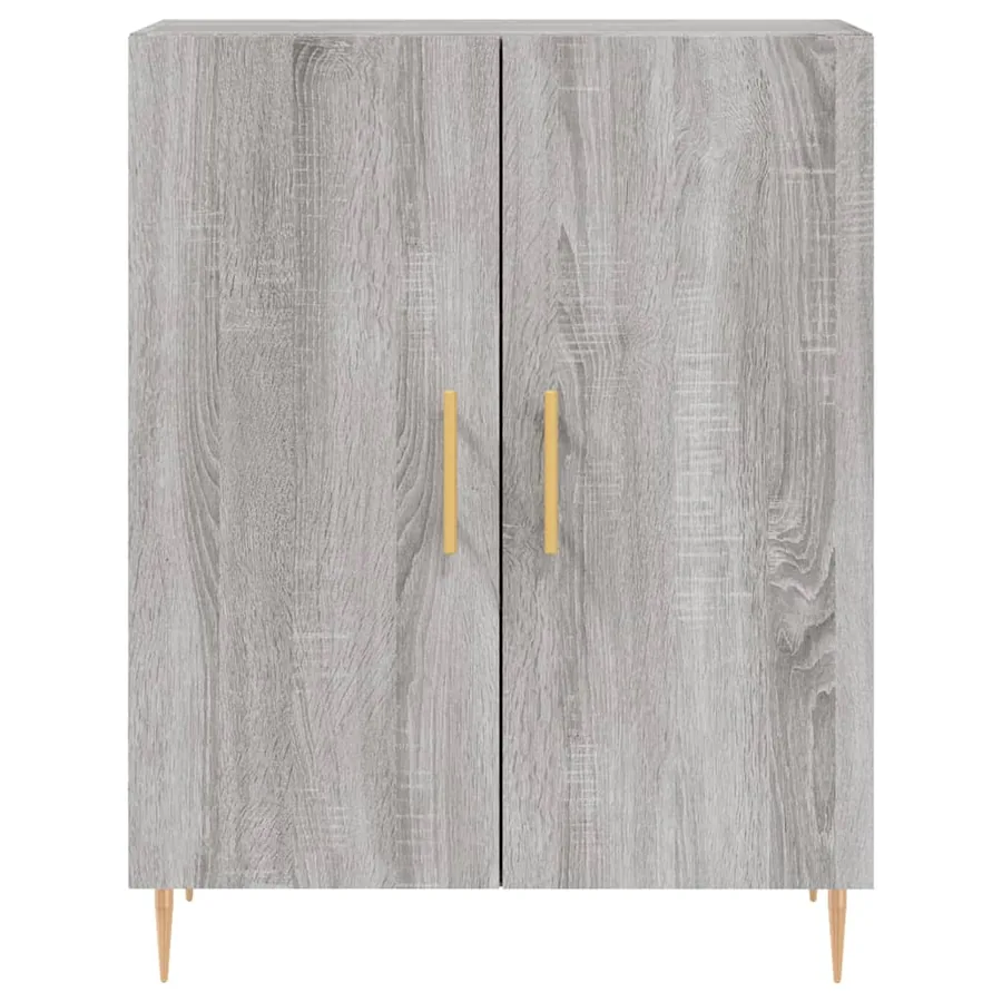 Buffet haut Sonoma gris 69,5x34x180 cm Bois d'ingénierie - 8