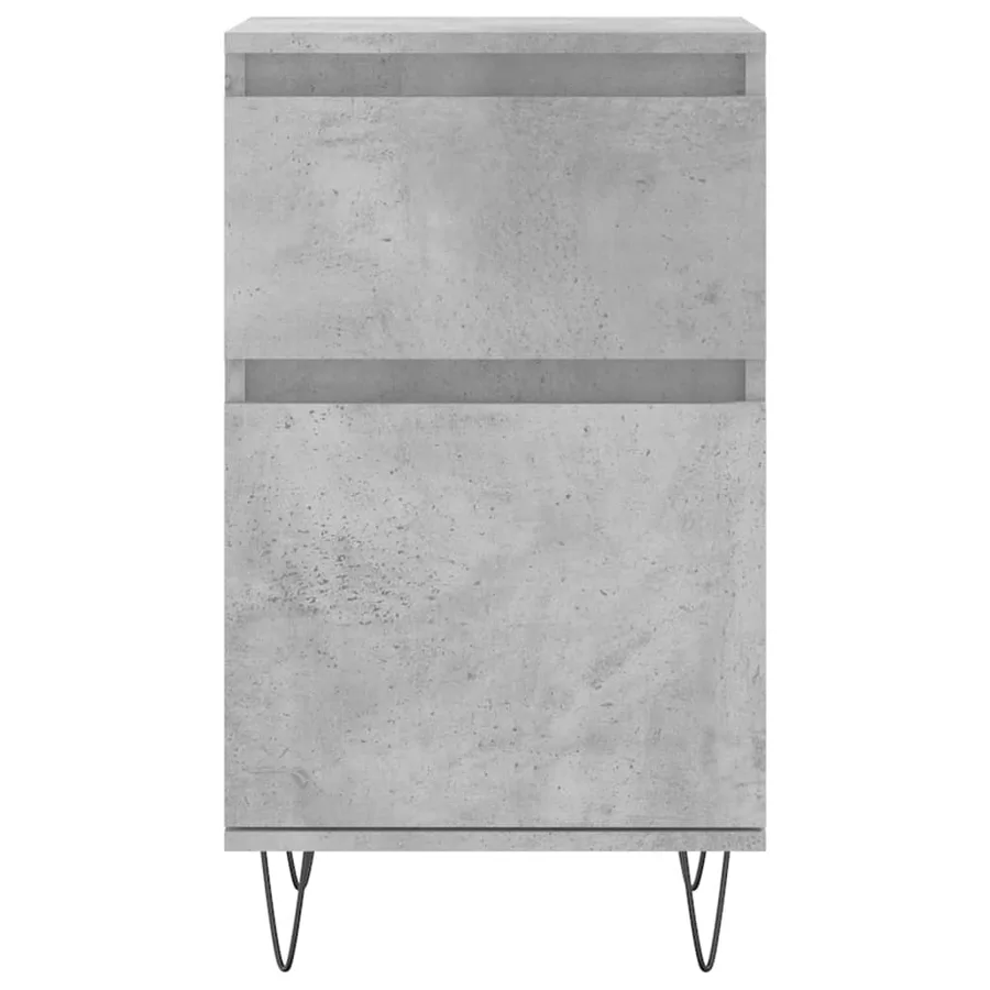 Buffet gris béton 40x35x70 cm bois d'ingénierie - 5