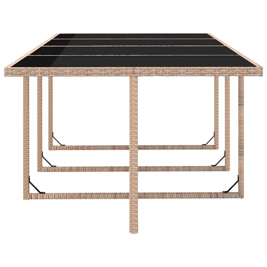 Ensemble à manger d’extérieur et coussins 13 pcs Résine tressée - 6