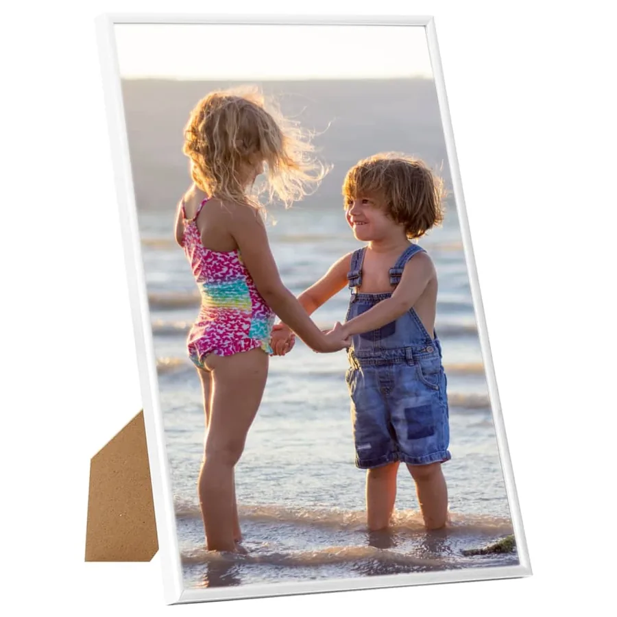 Collage de cadres photo 3 pcs au mur table Blanc 21x29,7 cm MDF - 2