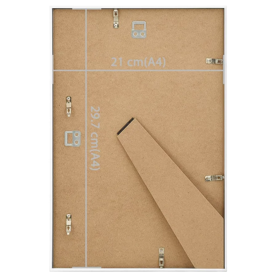 Collage de cadres photo 3 pcs au mur table Blanc 21x29,7 cm MDF - 8